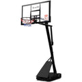 Everfit Adjustable Portable Basketball Hoop System with Heavy-Duty Base & Clear Backboard