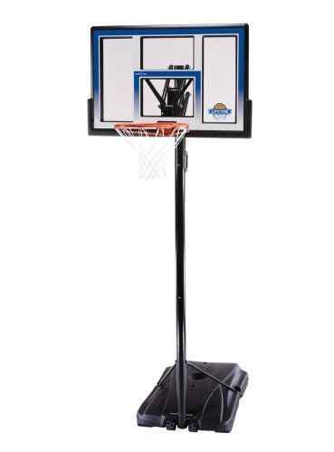 Everfit Adjustable Portable Basketball Hoop System with Heavy-Duty Base & Clear Backboard